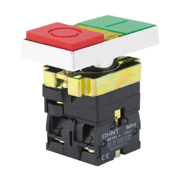 Двойная кнопка NP2-BW8465 белый корпус, 1НО+1НЗ, AC/DC230В (LED), IP40 (R) | 574789 | CHINT