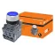 Кнопка MP1-21L(LED) в сборе d22мм/24В 1з+1р синяя | SQ0747-0020 | TDM