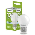                  Лампа светодиодная G45 шар 12Вт 230В 6500К E27 GENERICA
               