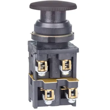 КЕ-022 У3 исп.1, черный, 4з, гриб без фиксации, IP40, 10А, 660В, выключатель кнопочный (ЭТ) | ET529280 | Электротехник