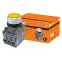 Кнопка MP1-21Y(LED) в сборе d22мм/220В 1з+1р желтая | SQ0747-0015 | TDM