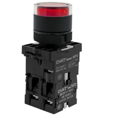 Кнопка управления NP2-EW3465 1НО+1НЗ красная AC/DC230В(LED), IP40 (R) | 575328 | CHINT