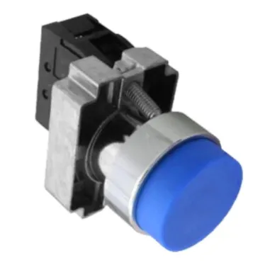 Кнопка управления NP2-BL65 без подсветки, синяя, 1НО+1НЗ, IP40 (R) | 576041 | CHINT