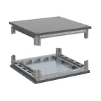 Комплект, крыша и основание, для оцинкованных шкафов CQE, 1000X800 мм