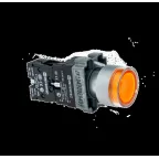 Кнопка с LED подсветкой, желтая, 220V AC/DC, 1NO, мет. MTB2-BW3563 | 58207 | ОВЕН