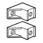                  Суппорт для клеммников IP2X (2) для шкафов XL3 160
               