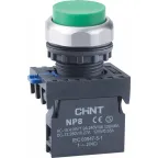                  Кнопка управления выступ., NP8-20GND/3 подсвет., самовозв., зелен., AC110-230В(LED), 2НО, IP65 (R) | 667611 | CHINT
               