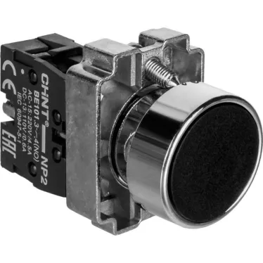 Кнопка управления NP2-BL21 без подсветки, черная, 1НО, IP40 (R) | 576043 | CHINT