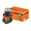 Кнопка ABLFS-22 прозрачн. d22мм неон/230В 1з+1р  | SQ0704-0033 | TDM