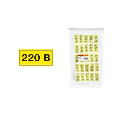 Символ "220В" 15х50мм  | SQ0817-0009 | TDM