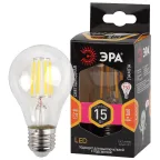                  Лампа светодиодная F-LED A60-15W-827-E27 (филамент, груша, 15Вт, тепл, Е27) (10/100/1500)
               