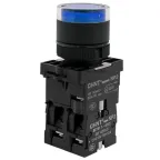 Кнопка управления NP2-BW1661 выступающая, синяя, 1НО, AC/DC230В (LED), IP40 (R) | 575780 | CHINT