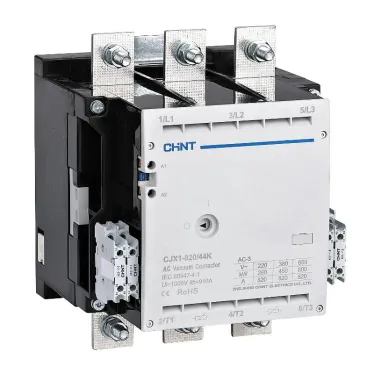 Контактор вакуумный CJX1-820/44K 820А(АС3) 4НО+4НЗ AC/DC 220В 50/60Гц | 275700 | CHINT