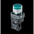 Кнопка с LED подсветкой, белая, 24V AC/DC, 1NO, мет. MTB2-BW3161 | 58203 | ОВЕН