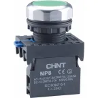                  Кнопка управления NP8-20BN/3 без подсветки, самовозв., зеленый, 2НО, IP65 (R) | 667236 | CHINT
               