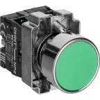 Кнопка управления NP2-BA35 без подсветки зеленая, 1НЗ +1НО IP40 (R) | 573964 | CHINT