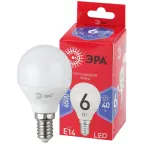 Лампа светодиодная LED P45-6W-865-E14 R (диод, шар, 6Вт, хол, E14) (10/100/3600)