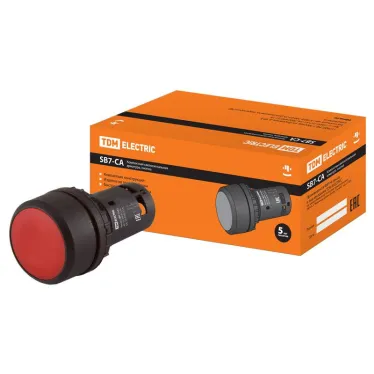 Кнопка SB7-CA45 d22мм 1з+1р красная | SQ0746-0012 | TDM