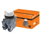                  Кнопка с фиксацией MP2-20W в сборе d22мм 1з+1р белая | SQ0747-0011 | TDM
               