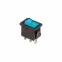 Выключатель клавишный 250V 6А (3с) ON-OFF синий с подсветкой Mini | 36-2151 | REXANT