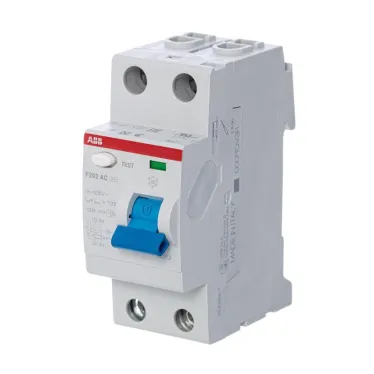 Выключатель дифференциальный (УЗО) F202 2п 40А 30мА тип AC | 2CSF202001R1400 | ABB