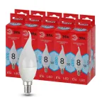 Лампочка светодиодная RED LINE LED BXS-8W-840-E14 R E14 / E14 8 Вт свеча на ветру нейтральный