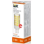 Лампа светодиодная CORN капсула 3Вт 12В 3000К керамика G4 IEK