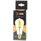 Лампа светодиодная филаментная F-LED ST64-7W-824-E27 gold (филамент, зол, 7Вт, тепл, E27) (20/960)