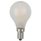 Лампа светодиодная F-LED P45-9w-840-E14 frost (филамент, шар мат, 9Вт, нейтр, E14) (10/100/3600)