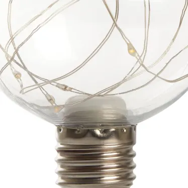 Лампа светодиодная LED 3вт Е27 прозрачный 2700К шар G80