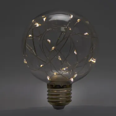 Лампа светодиодная LED 3вт Е27 прозрачный 2700К шар G80
