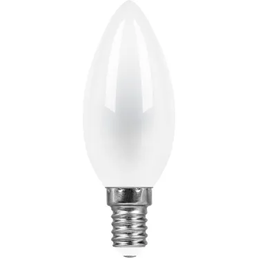 Лампа светодиодная LED 11вт Е14 теплый матовая свеча FILAMENT