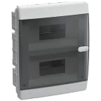 UNION Compact Корпус пласт. ЩРВ-П-18 IP41 черн. пр. дв. | UIC-KP12-V-18-41-K01 |  IEK