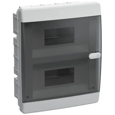 UNION Compact Корпус пласт. ЩРВ-П-18 IP41 черн. пр. дв. | UIC-KP12-V-18-41-K01 |  IEK