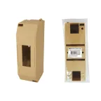 Бокс пластиковый навесной КМПн 1/2 для наружной установки IP20 "ЭКО" (сосна) инд. штрихкод, (ВхШхГ) 216х239х426мм | SQ0907-0501 | TDM