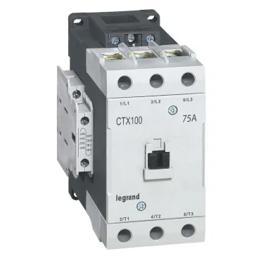 Контактор CTX3 100 3P 75A (AC-3) 2но2нз ~415В | 416189 | Legrand