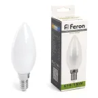 Лампа светодиодная LED 15вт Е14 белый матовая свеча FILAMENT