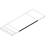 Шина алюминиевая гибкая ШАГ 50х(140х0,2мм) 0,5м IEK | YBH10-50-140-D02-D05 | IEK