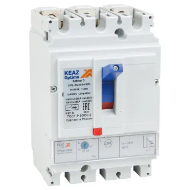 Выключатель автоматический OptiMat D250F-TM032-УХЛ3-РЕГ | 353164 | КЭАЗ