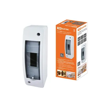 Бокс пластиковый навесной КМПн 1/2 для наружной установки с крышкой IP42, 80х41х43мм | SQ0907-0003 | TDM