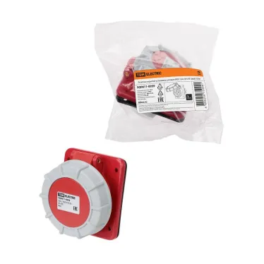 Розетка скрытой установки угловая IP67 32А 3Р+РЕ 380В | SQ0611-0059 | TDM