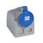 Розетка накладная - P17 Tempra Pro - IP 44 - 200/250 В~ - 32 A - 3К+Н+З | 555256 | Legrand