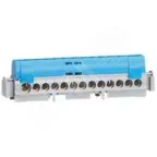                  Клеммная колодка IP 2X - нейтраль - синяя - 1X6-25 мм? - 21X1,5-16 мм? - длина 176 мм
               