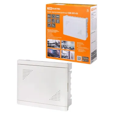 Бокс мультимедийный БМ-ВП-03, 375х325х120, IP31 | SQ0915-0302 | TDM