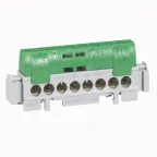 Клеммная колодка IP 2X - земля - зеленая - 2X6-25 мм? - 32X1,5-16 мм? - длина 276 мм