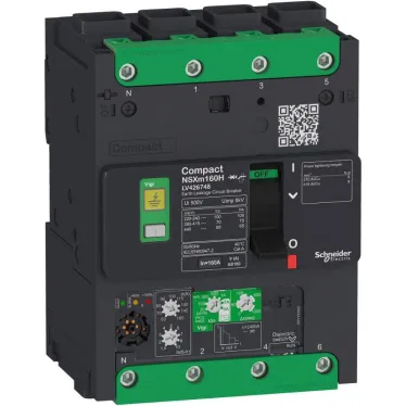 4П АВТОМ.ВЫКЛ. NSXm 16kA Vigi 160A Elink   | LV426708 |  Schneider Electric
