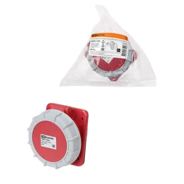 Розетка скрытой установки угловая IP67 63А 3Р+РЕ+N 380В | SQ0611-0062 | TDM