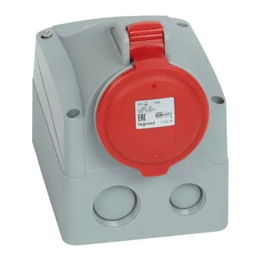 Розетка накладная - 32 А - 3К+З - 380 В - IP 44 | 090161 | Legrand