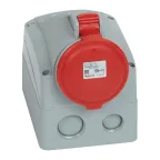                  Розетка накладная - 32 А - 3К+H+З - 380 В - IP 44 | 090162 | Legrand
               