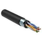 Витая пара F/UTP кат 5E 4х2х24AWG solid LSZH нг(А)-HF черный 305м